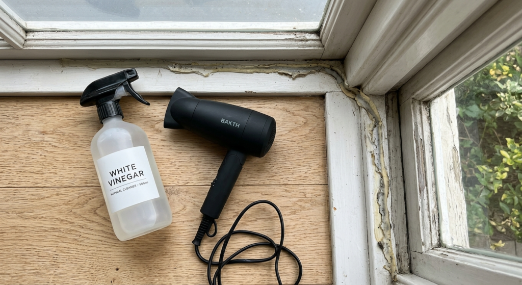 remove silicone from glass