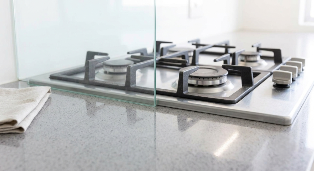 removing silicone from kitchen glass splashback
